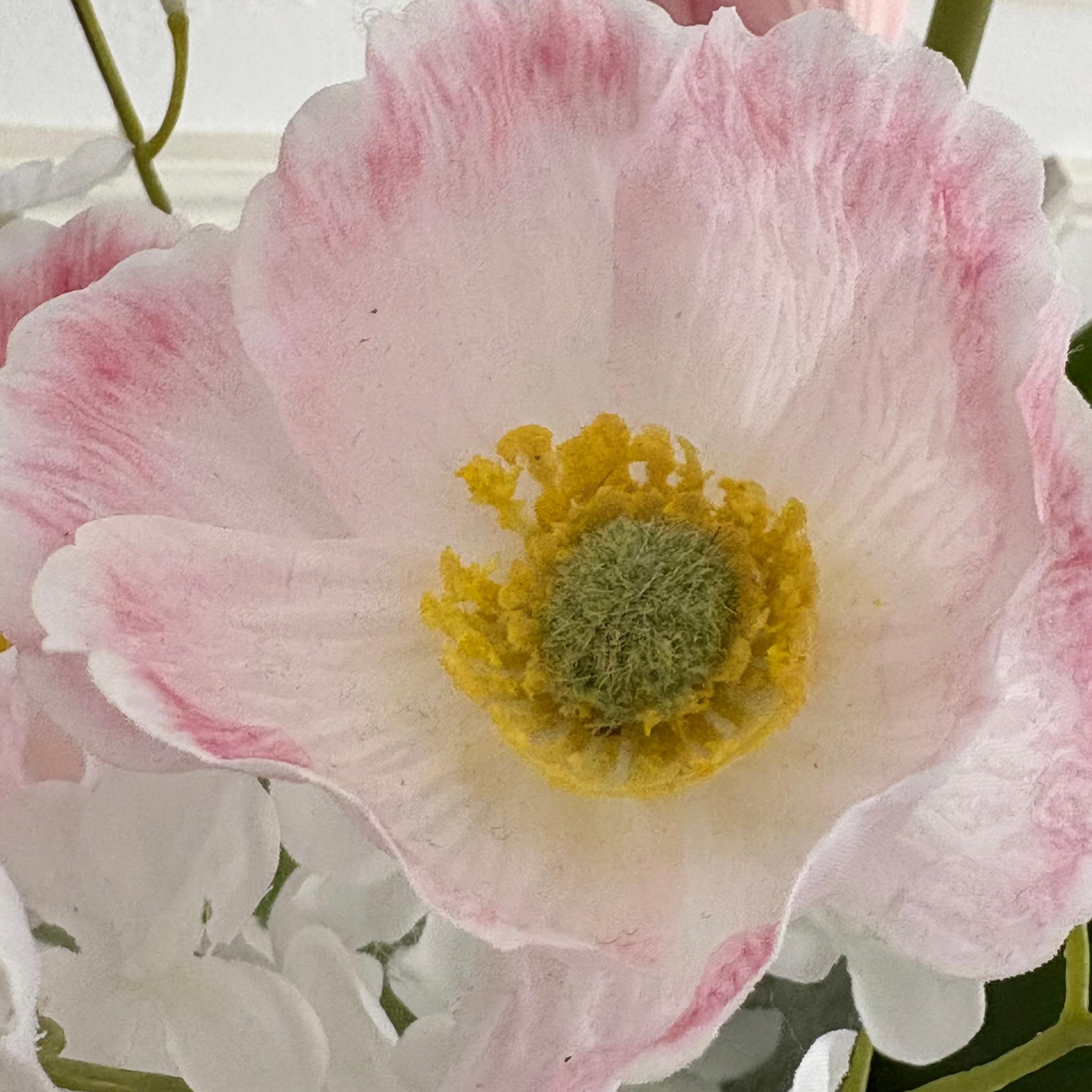 【新作・送料お得】一点物｜恋する淡桜ピンクのスタンドブーケ(高さ45cm)―存在感あふれる、やさしさを束ねた春色ブーケ | 4枚目